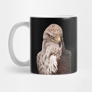 Eagle Watercolor in black Mug